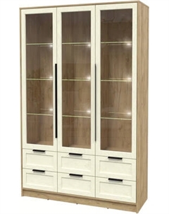 Шкаф с витриной Интерлиния Концепт Тренд КТ-ШВ3 с подсветкой