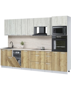 Кухонный гарнитур Интерлиния Мила Лайт 3.0-ПМ3