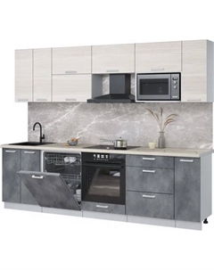 Кухонный гарнитур Интерлиния Мила Лайт 2.7-ПМ2