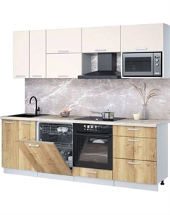 Кухонный гарнитур Интерлиния Мила Лайт 2.4-ПМ2