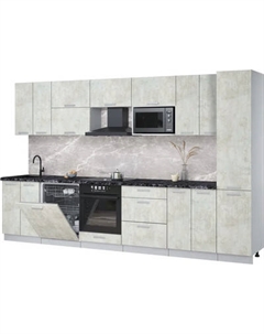 Кухонный гарнитур Интерлиния Мила Лайт 3.4-ПМ2