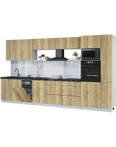 Кухонный гарнитур Интерлиния Мила Лайт 3.8-ПМ3