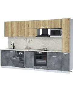 Кухонный гарнитур Интерлиния Мила Лайт 3.2-ПМ4