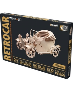 Автомобиль игрушечный EWA Ретромобиль Ewa