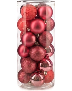 Набор шаров новогодних Ausini VT25-04020-8