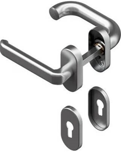 Ручка дверная DoorHan Для калитки секционных ворот Штифт 8 Левая / DH25134 Doorhan