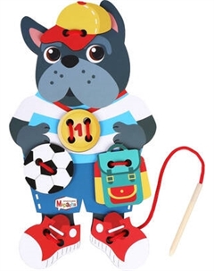 Развивающий игровой набор Mapacha Шнуровка Песик / 962125