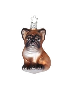 Елочная игрушка Inge's Christmas House And Farm. Бульдожек / 10059S016 Inge's christmas