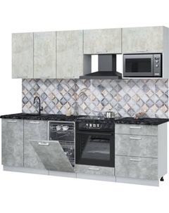 Кухонный гарнитур Интерлиния Мила Лайт 2.45-ПМ4