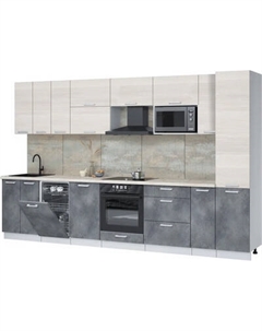 Кухонный гарнитур Интерлиния Мила Лайт 3.4-ПМ4