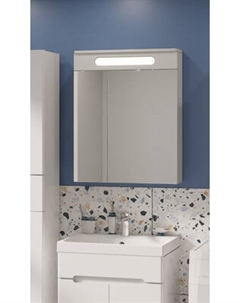 Шкаф с зеркалом для ванной Runo Парма 60