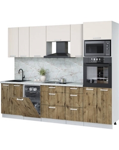 Кухонный гарнитур Интерлиния Мила Лайт 2.65-ПМ3