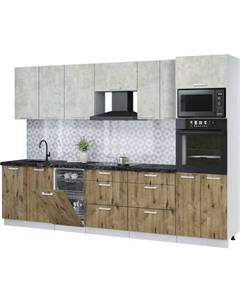 Кухонный гарнитур Интерлиния Мила Лайт 3.05-ПМ3