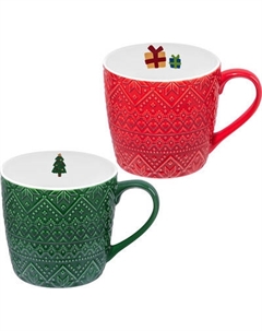 Набор кружек Elan Gallery Зимний узор 880251 Elan gallery