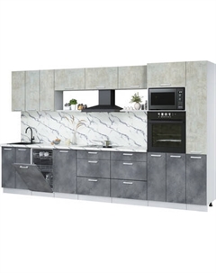 Кухонный гарнитур Интерлиния Мила Лайт 3.6-ПМ3