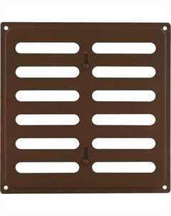 Решетка вентиляционная Нора-М 200x200 с заслонкой / 19378 Нора-м