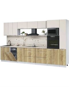 Кухонный гарнитур Интерлиния Мила Лайт 3.6-ПМ3