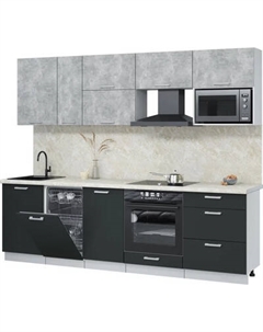 Кухонный гарнитур Интерлиния Мила Лайт 2.6-ПМ4