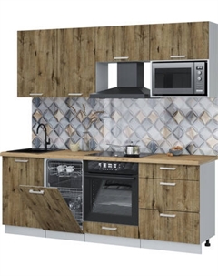 Кухонный гарнитур Интерлиния Мила Лайт 2.15-ПМ4