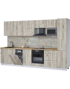 Кухонный гарнитур Интерлиния Мила Лайт 3.3-ПМ4