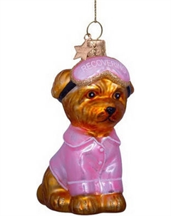 Елочная игрушка Vondels Собачка в пижаме / 2232250085010