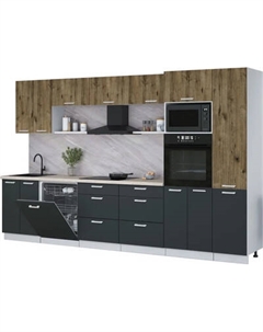 Кухонный гарнитур Интерлиния Мила Лайт 3.4-ПМ1