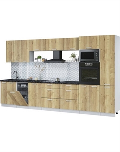 Кухонный гарнитур Интерлиния Мила Лайт 3.7-ПМ3