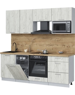 Кухонный гарнитур Интерлиния Мила Лайт 2.15-ПМ4