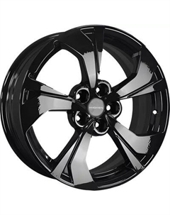Литой диск Khomen KHW1724 Haval Jolion 17x7" 5x114.3мм DIA 66.5мм ET 37мм Black