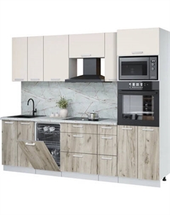 Кухонный гарнитур Интерлиния Мила Лайт 2.55-ПМ3