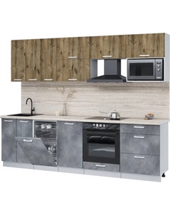 Кухонный гарнитур Интерлиния Мила Лайт 2.7-ПМ4