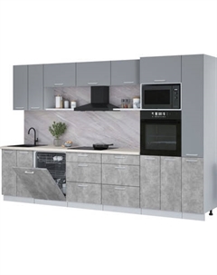 Кухонный гарнитур Интерлиния Мила Лайт 3.3-ПМ1