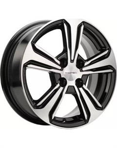 Литой диск Khomen KHW1502 Nexia 15x6" 4x100мм DIA 56.6мм ET 45мм Black FP
