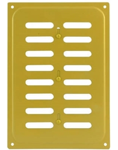 Решетка вентиляционная Нора-М 165x240 с заслонкой / 4848 Нора-м