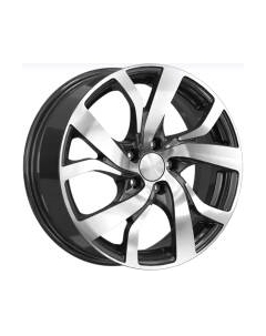 Литой диск K&K Палермо 16x6.5" 5x100мм DIA 57.1мм ET 42мм Алмаз черный K&k