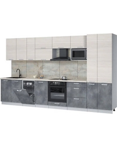 Кухонный гарнитур Интерлиния Мила Лайт 3.6-ПМ4