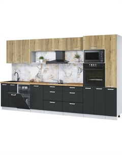 Кухонный гарнитур Интерлиния Мила Лайт 3.6-ПМ3