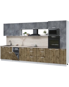 Кухонный гарнитур Интерлиния Мила Лайт 3.8-ПМ3