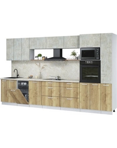 Кухонный гарнитур Интерлиния Мила Лайт 3.6-ПМ3