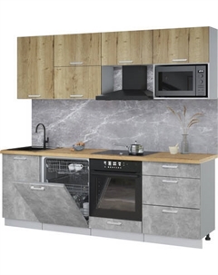 Кухонный гарнитур Интерлиния Мила Лайт 2.3-ПМ2