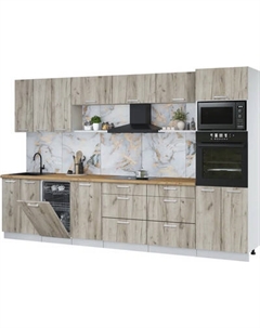 Кухонный гарнитур Интерлиния Мила Лайт 3.3-ПМ3