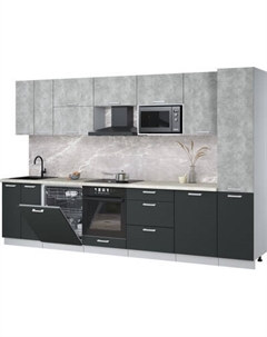 Кухонный гарнитур Интерлиния Мила Лайт 3.3-ПМ2