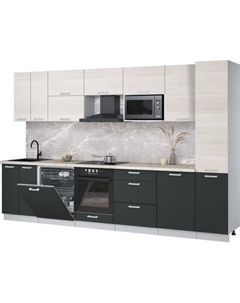 Кухонный гарнитур Интерлиния Мила Лайт 3.3-ПМ2