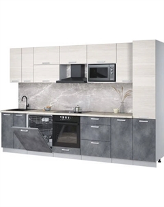 Кухонный гарнитур Интерлиния Мила Лайт 3.2-ПМ2