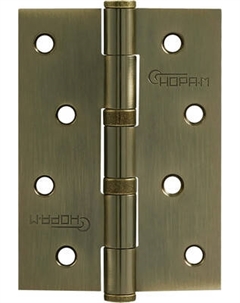 Петля дверная Нора-М 4-2ВВ FHP AB 100x75x2.5 универсальная Нора-м