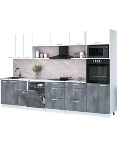 Кухонный гарнитур Интерлиния Мила Лайт 3.3-ПМ1-2