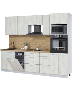 Кухонный гарнитур Интерлиния Мила Лайт 2.65-ПМ3