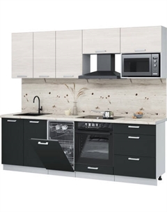 Кухонный гарнитур Интерлиния Мила Лайт 2.45-ПМ4