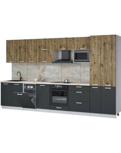 Кухонный гарнитур Интерлиния Мила Лайт 3.6-ПМ4