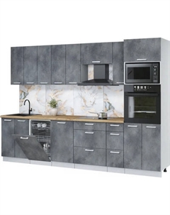 Кухонный гарнитур Интерлиния Мила Лайт 3.05-ПМ3